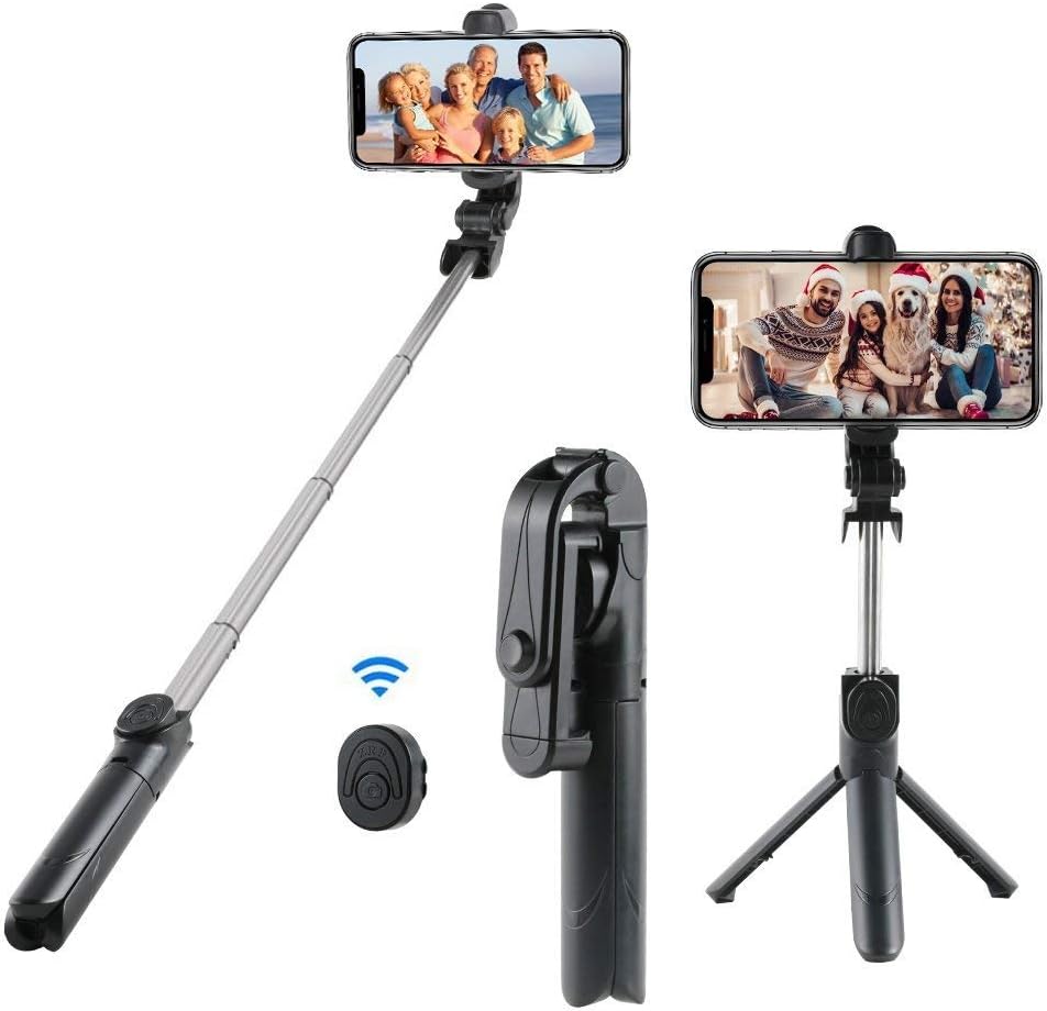 Pbuddy Wireless Selfie Stick, 360° Adjustable Remote Selfie Stick with Tripod Stand and Detachable Wireless Remote, Support Video Record, Extendable Monopod for iPhone 15 14 13 12, Galaxy Android Machines Pbuddy Wireless Selfie Stick, 360° Adjustable Remote Selfie Stick with Tripod Stand and Detachable Wireless Remote, Support Video Record, Extendable Monopod for iPhone 15 14 13 12, Galaxy Android Machines